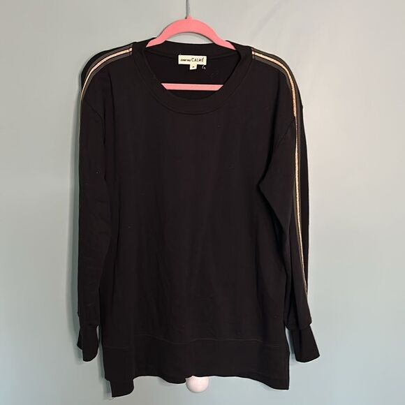 Johnny Was Calmé Metallic Accent Crew Neck - Picture 2 of 9